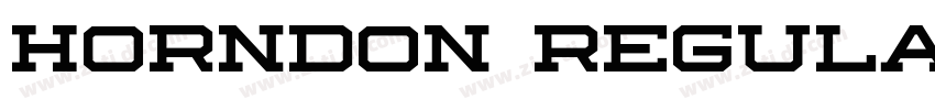 horndon regular字体转换